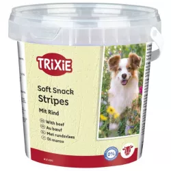 Soft Snack Happy Stripes - hovězí pásky, kyblík 500 g TRIXIE