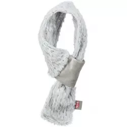 Vánoční hebká šála, plyš, šedá 70cm