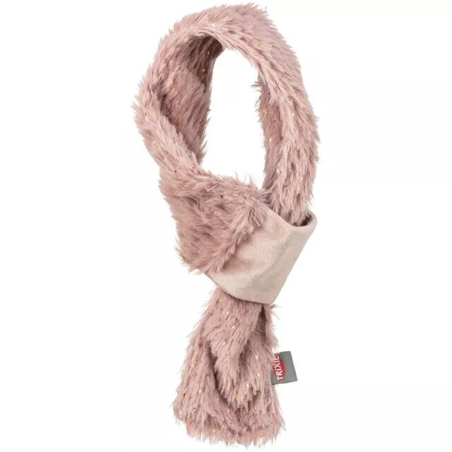 Vánoční hebká šála, plyš, starorůžová 50cm TRIXIE