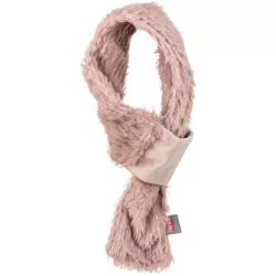 Vánoční hebká šála, plyš, starorůžová 90cm