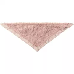 Vánoční hebký šátek, plyš, starorůžová 75cm
