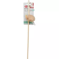 Vánoční hrací prut s ježkem a catnipem, 48 cm, plyš/dřevo, béžová/zlatá TRIXIE