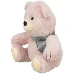 Vánoční medvídek Teddy, bez zvuku, 19 cm, růžová TRIXIE