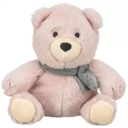 Vánoční medvídek Teddy, bez zvuku, 19 cm, růžová