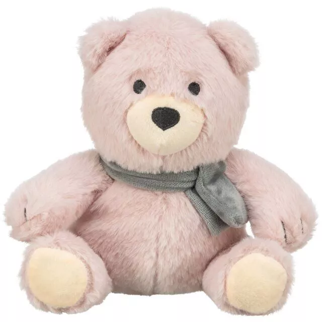 Vánoční medvídek Teddy, bez zvuku, 19 cm, růžová TRIXIE
