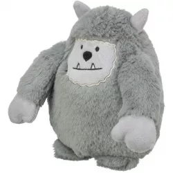 Vánoční Yeti, 20 cm, se zvukem, plyš, šedá TRIXIE