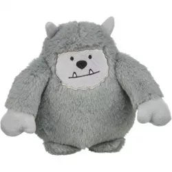 Vánoční Yeti, 20 cm, se zvukem, plyš, šedá
