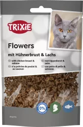 Flowers, kytičky s kuřecími prsy a lososem, 50 g TRIXIE