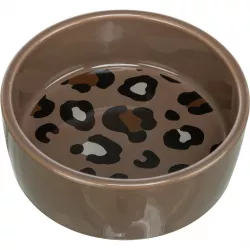 Keramická miska LEO, 0,3 l/ 12 cm, hnědá/leopardí TRIXIE