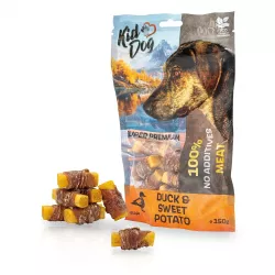 KIDDOG SUPER PREMIUM 100% kachní maso na batátu bez aditiv 150 g KIDDOG SUPER PREMIUM 100% kachní maso na batátu bez aditiv 150 g