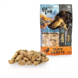 KIDDOG SUPER PREMIUM 100% kachní srdíčka sušená mrazem 50 g