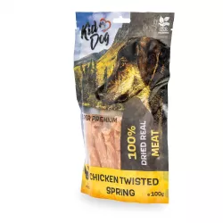KIDDOG SUPER PREMIUM 100% kuřecí prsa ve spirále bez aditiv 100 g KIDDOG SUPER PREMIUM 100% kuřecí prsa ve spirále bez aditiv 100 g