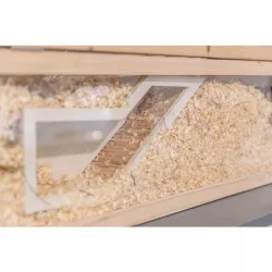 Pozorovací box s tunelem, 36 x 17 cm, přírodní dřevo TRIXIE