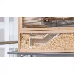 Pozorovací box s tunelem, 36 x 17 cm, přírodní dřevo TRIXIE