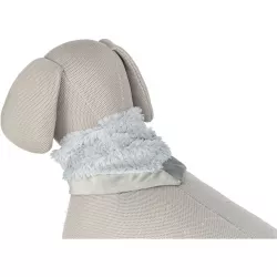 Vánoční hebký šátek, plyš, šedá 55cm TRIXIE