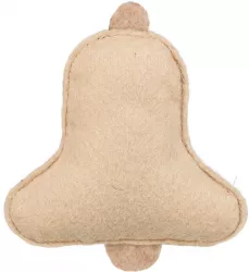 Vánoční zvoneček s catnipem, 9.5 cm, filc, béžová TRIXIE