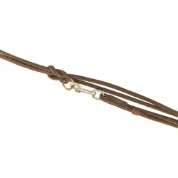 Vodítko PURE kožené kulaté nastavitelné, S: 2 m/ 10 mm, hnědá TRIXIE