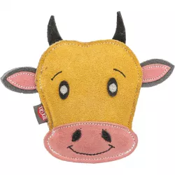 Cow - hlava krávy, 17 cm, hračka pro psy, 100% pravá kůže, žlutá TRIXIE