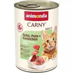 ANIMONDA konzerva CARNY Adult - kuře, krůta+králík 400g