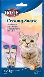 Creamy, krémová pochoutka pro kočky, tuňák a bílá ryba, 5 x 14 g TRIXIE