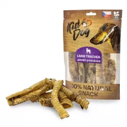 KIDDOG 100% Natural Snack, jehněčí průdušnice (hrtan) 10 - 12 cm / 100 g KIDDOG 100% Natural Snack, jehněčí průdušnice (hrtan) 10 - 12 cm / 100 g