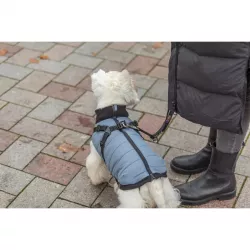 Obleček PONTIS - vesta s postrojem, modrošedá XS: 30cm, hruď: 44-48cm, krk: 34cm TRIXIE