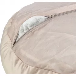 Vánoční sametový pelech LIVIA, kulatý s okrajem, ø 50 cm, béžová TRIXIE