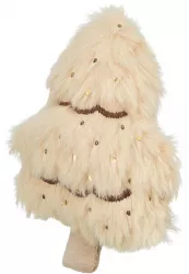 Vánoční stromek s catnipem, 10.5 cm, plyš, béžová/zlatá TRIXIE