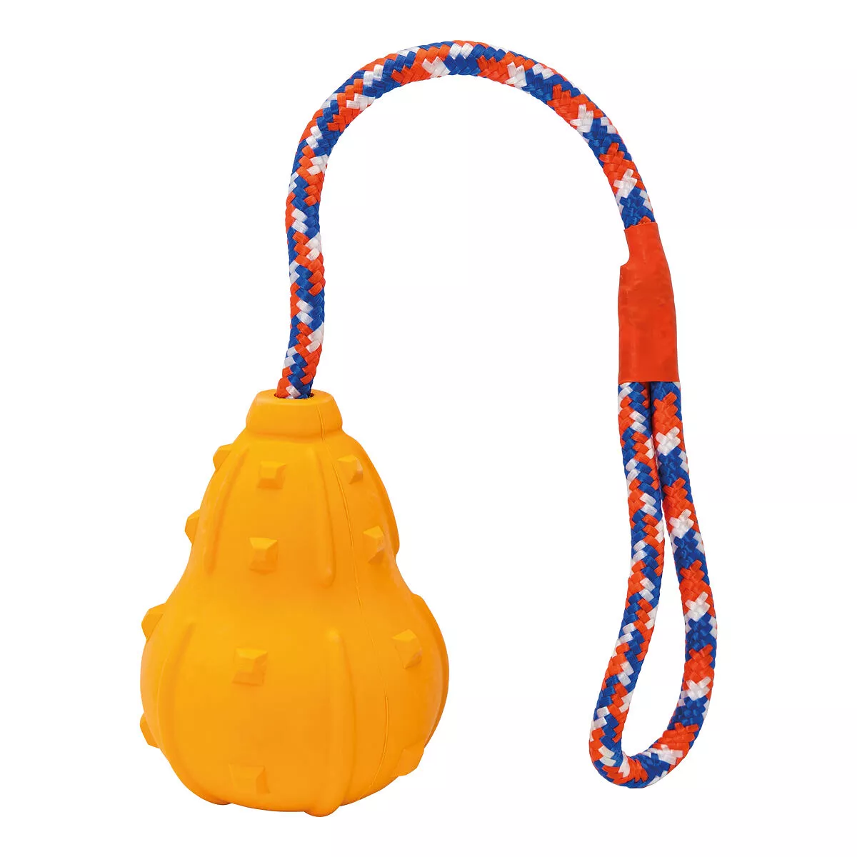 Vrhací "HOKAIDO" z přírodní tvrdé gumy 10 / 43 cm na laně, HipHop Dog