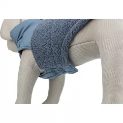 Zimní vesta AJOU s kožíškem, modrá XXS: 18cm, hruď: 27-32cm, krk: 24cm TRIXIE