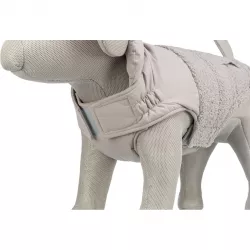 Zimní vesta AJOU s kožíškem, šedá XXS: 18cm, hruď: 27-32cm, krk: 24cm TRIXIE