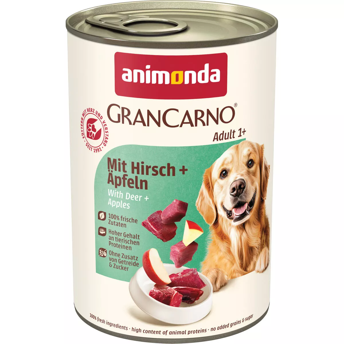 GRANCARNO Adult - s jelením masem a jablky 400 g Animonda