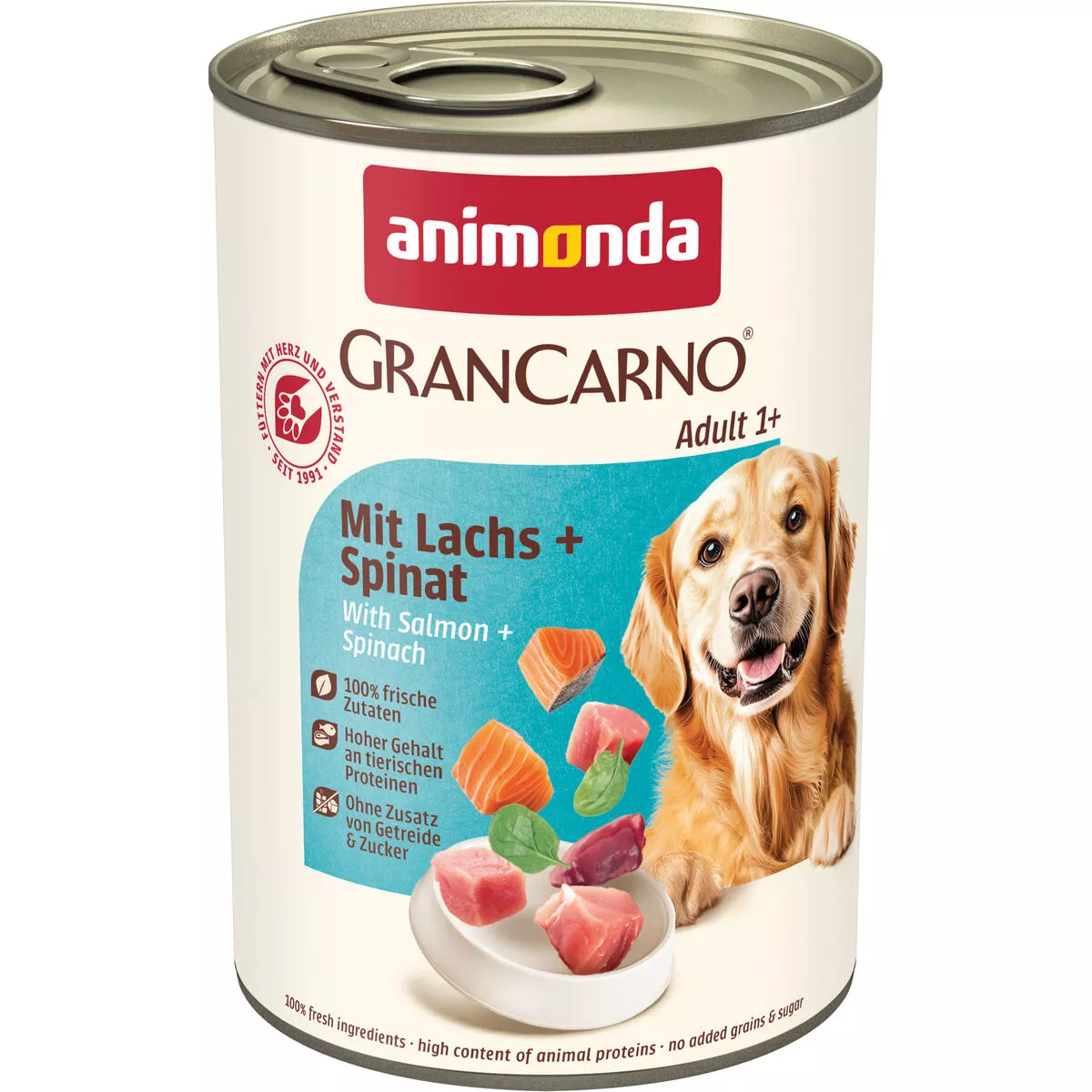 GRANCARNO Adult - s lososem a špenátem 400 g Animonda