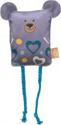 Hrací polštářek se zvířecím obličejemt, šustící, 10 cm, polyester TRIXIE