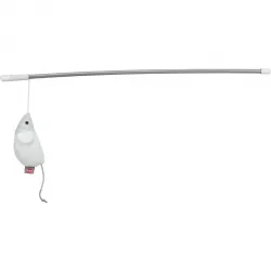 Hrací prut s myškou, 46 cm, catnip, plast/polyester TRIXIE