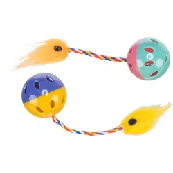 Míček rachtací s ocáskem 4 cm, (2 ks) TRIXIE