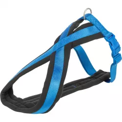 Nylonový postroj PREMIUM podšitý 40-60cm/20mm (S-M), - královská modrá TRIXIE