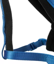Nylonový postroj PREMIUM podšitý 40-60cm/20mm (S-M), - královská modrá TRIXIE