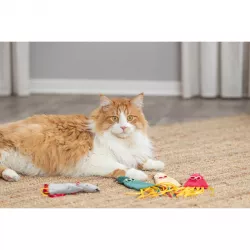 Placatá myška látková, catnip, 14.5cm/25 cm, různé barvy TRIXIE