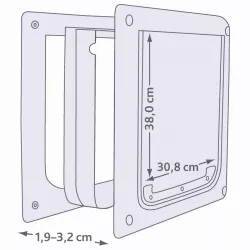Průchozí dvířka pro psy M-XL dvoucestné 39 x 45 cm TRIXIE