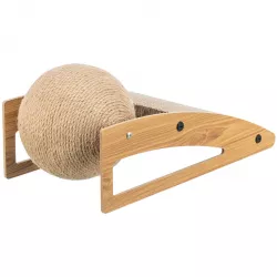 Škrabací rampa s míčem, 40 × 17 × 20 cm, dřevo/karton/sisal TRIXIE