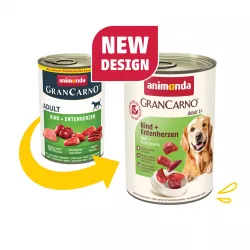 GRANCARNO Adult - hovězí, kachní srdce 400g Animonda