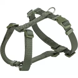 H-postroj PREMIUM, olivově zelená L-XL:hruď:75-120cm/25mm TRIXIE