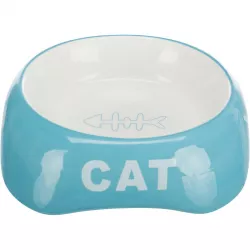 Keramická miska 200ml/13cm - CAT + rybí kostra TRIXIE