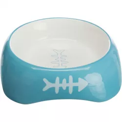 Keramická miska 200ml/13cm - CAT + rybí kostra TRIXIE