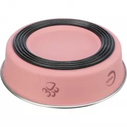 Nerezová miska s bareveným opláštěním pro krátkonosé kočky 0,25l/13 cm TRIXIE