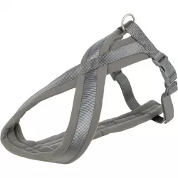 Nylonový postroj PREMIUM podšitý 60-90cm/25mm (L), - grafit TRIXIE