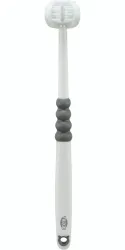 Tříhlavý zubní kartáček pro psy/kočky, 18 cm, bílá/šedá TRIXIE