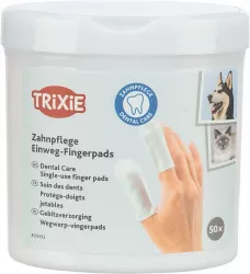 Zubní péče - jednorázové pečující návleky na prst, 50ks TRIXIE
