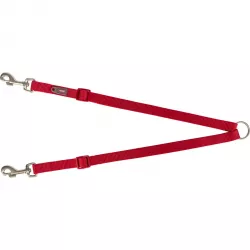Nylonová rozdvojka - pásky s karabinami 40-70 cm/15 mm, - červená TRIXIE